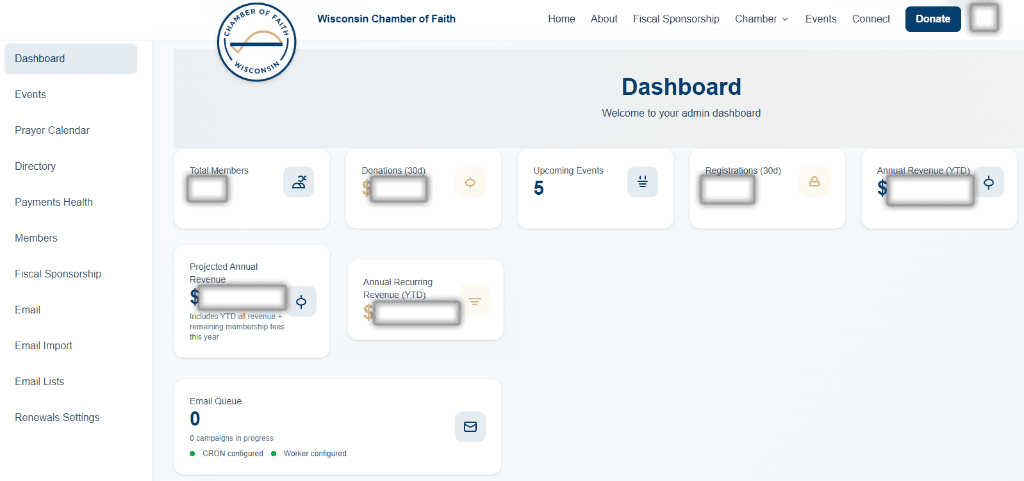 Admin Dashboard